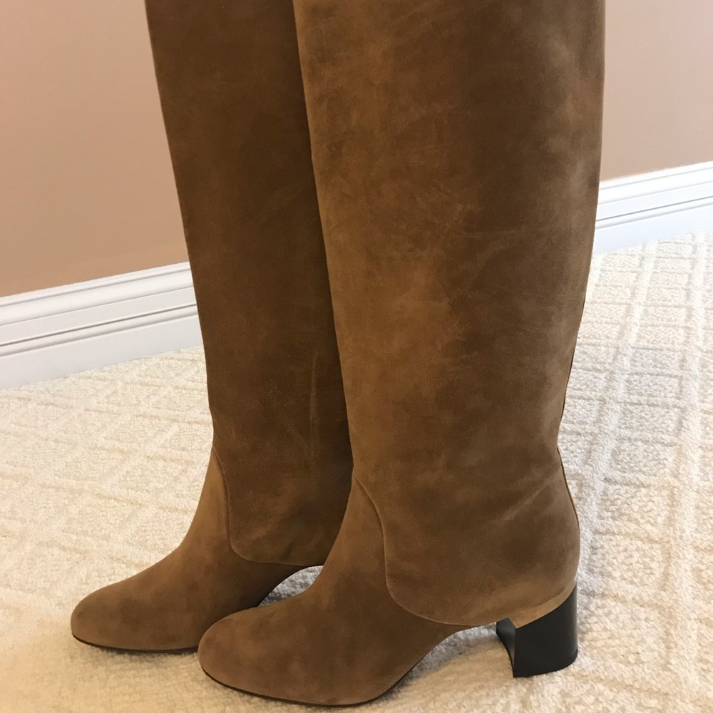 New Lanvin brown suede boots, 41